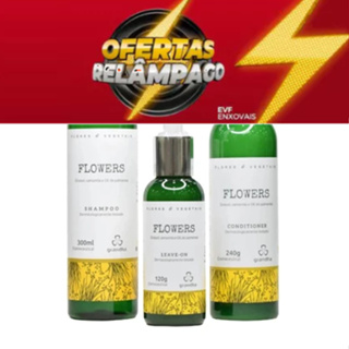 Kit Grandha Flowers para Couro Cabeludo Sensível Cabelos Finos Shampoo Tonico capilar Condicionador em Oferta na Shopee
