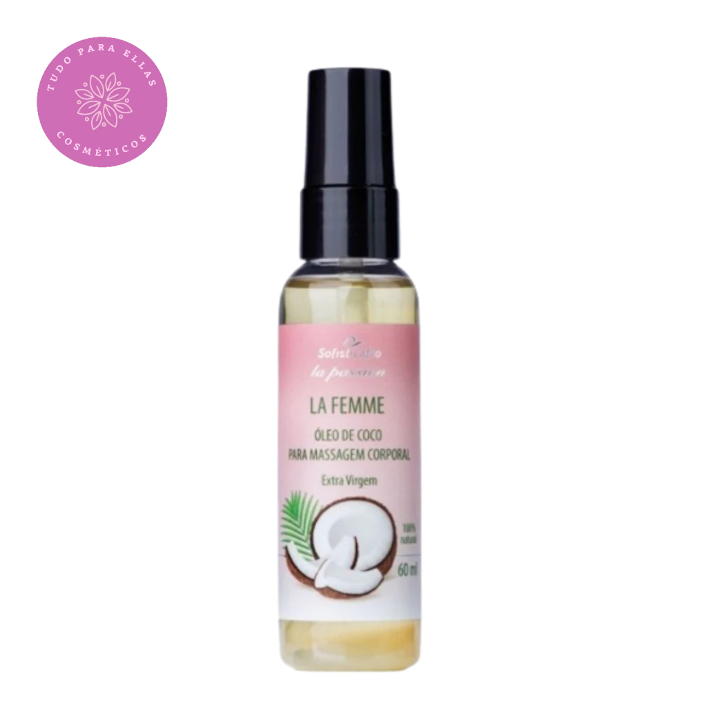 Óleo De Coco Para Massagem Corporal La Femme Hidratação intima 60ml Sofisticatto