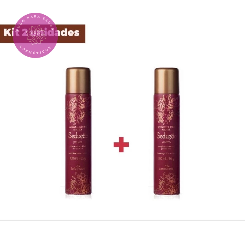 Kit 2 Desodorantes Íntimo Feminino Sedução Sofisticatto