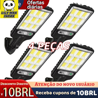 Luz Solar De Rua Taman 21W LED Controle Remoto De Jardim À Prova D'água Indução Automática...