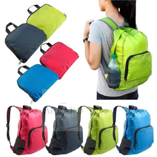 Mochila 25 Litros Dobrável Impermeável De Nylon l Esportiva Escolar Viagem [Envio Imediato]