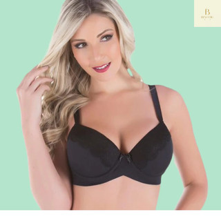 Sutiã com Bojo Alta Sustentação. Efeito Push UP Do 42 ao 52 (Plus Size). Duanip- 804AV.