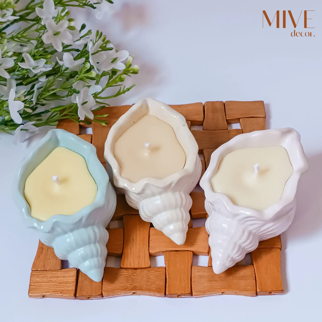 Vela Aromática Artesanal Perfumada na Concha | Lembrancinha