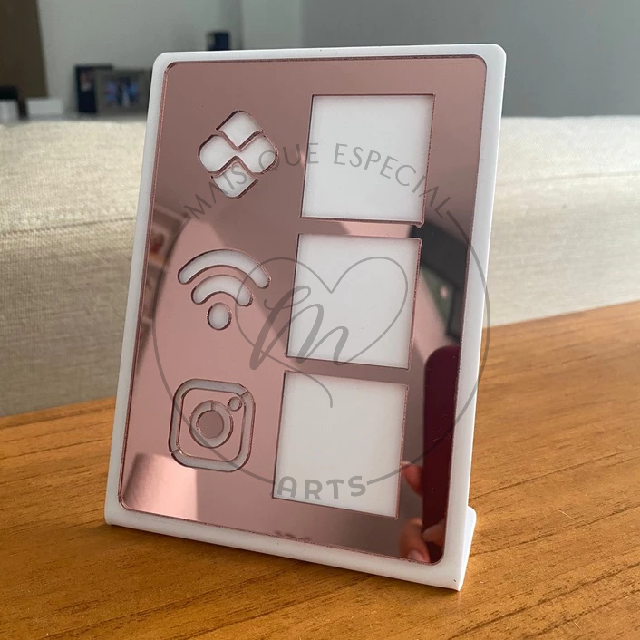 Placa PIX Wifi Instagram Facilite Pagamentos Hoje Display 3 EM 1