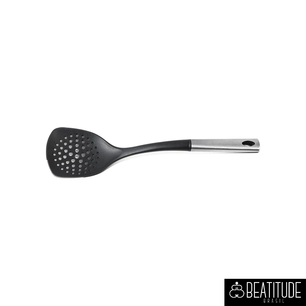 Espumadeira Com Serrilha 36 cm Make 36 cm - Preto Brinox