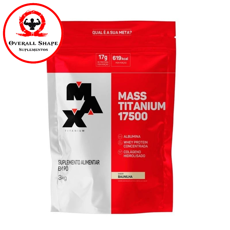 Mass Titanium 17500 3Kg (Hipercalórico) - Max Titanium