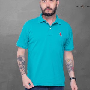 Blusa gola polo masculina Piquet algodão premium manga curta Basica