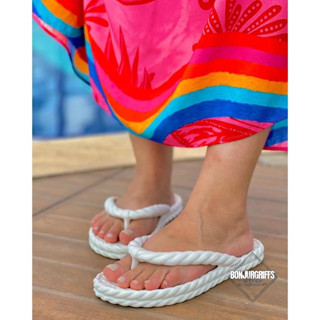 Chinelo feminino trançado nuvem brizza leve macia super confortavel