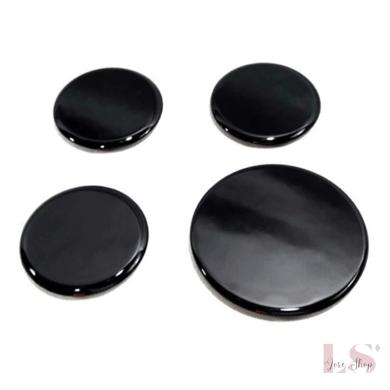 Kit 4 Espalhador Tampa Fogão Brastemp Clean 4 Bocas (1 Grande 3 Pequenas)