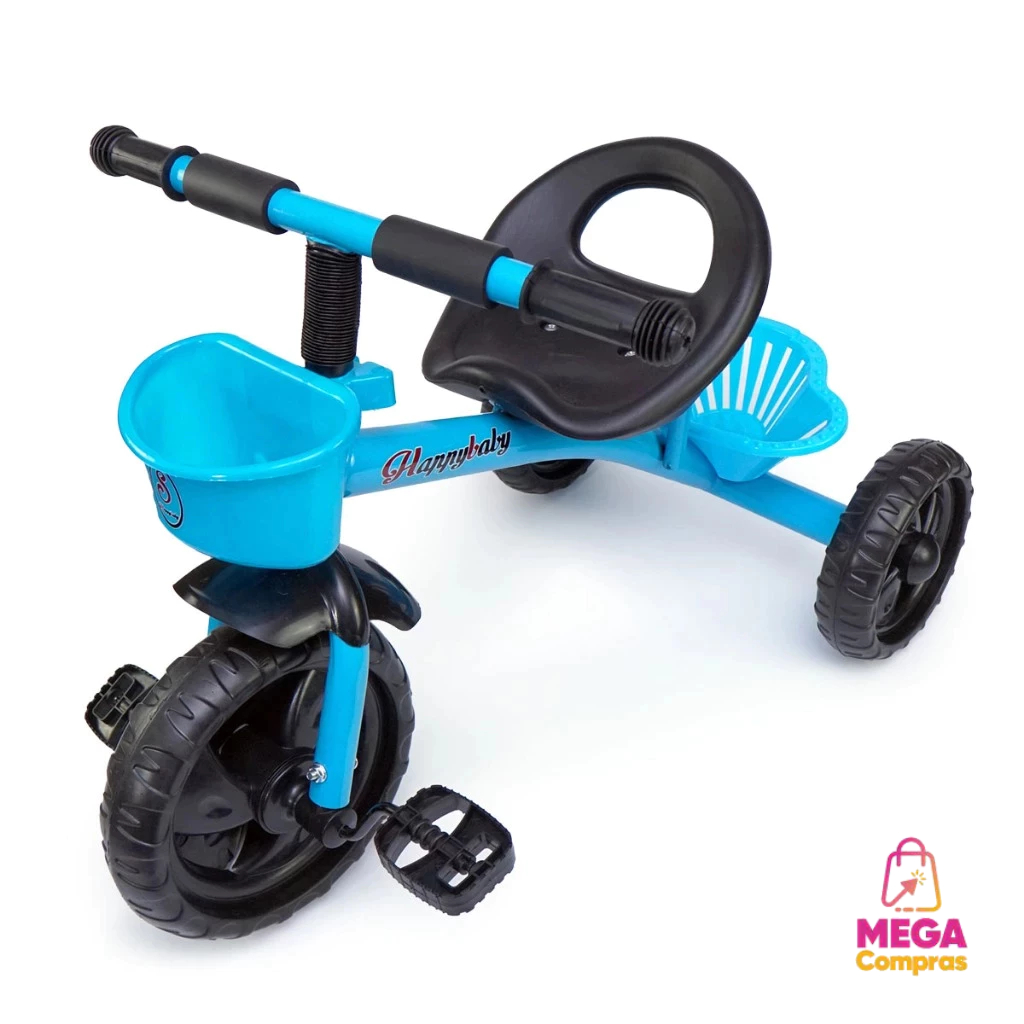 TRICICLO INFANTIL MOTOCA BICICLETA PEDAL E CESTO MEGA COMPRAS