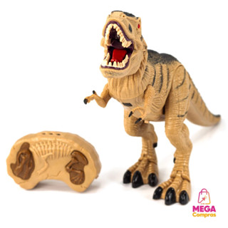 Dinossauro Robô De Brinquedo Controle Remoto Infantil T-Rex Luzes e Som Mega Compras