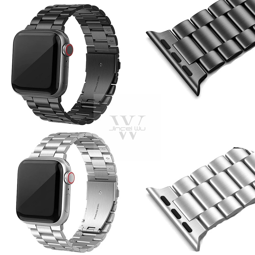 Pulseira Aço Elos 3 compativel Apple Watch Iwo W37 PRO 20 22 38 40 41 42 44 45 46 49 mm- JINFEI STORE