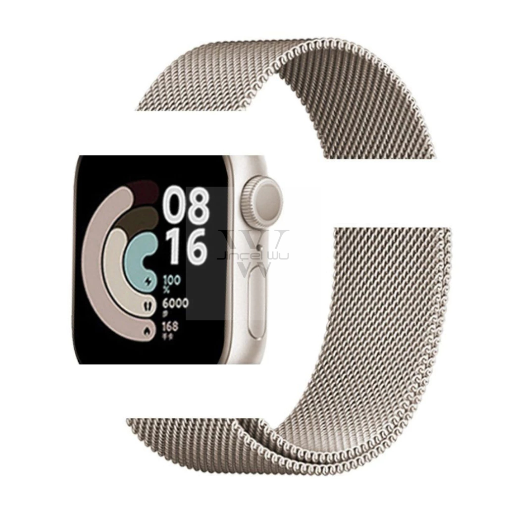Pulseira Milanês Milanese Metal compatível  Apple Watch Series10 ultra 42 44 41 45 46 49 mm Relógio Smartwatch-Aço-METAL