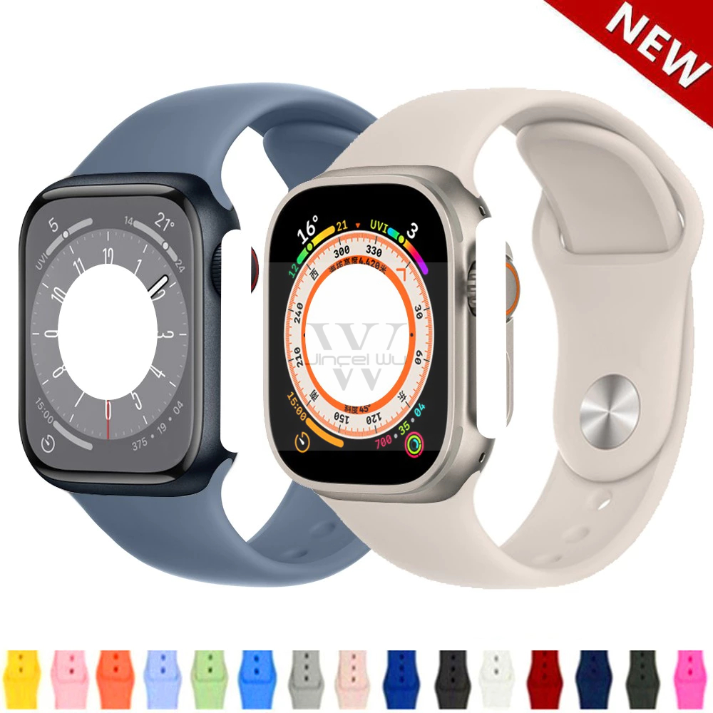 Pulseira para SMARTWATCH compatível APPLE WATCH Sport Series 1 2 3 4 5 6 SE 38 40 42 44mm-SILICONE NAO INCLUSO ROLOGIO