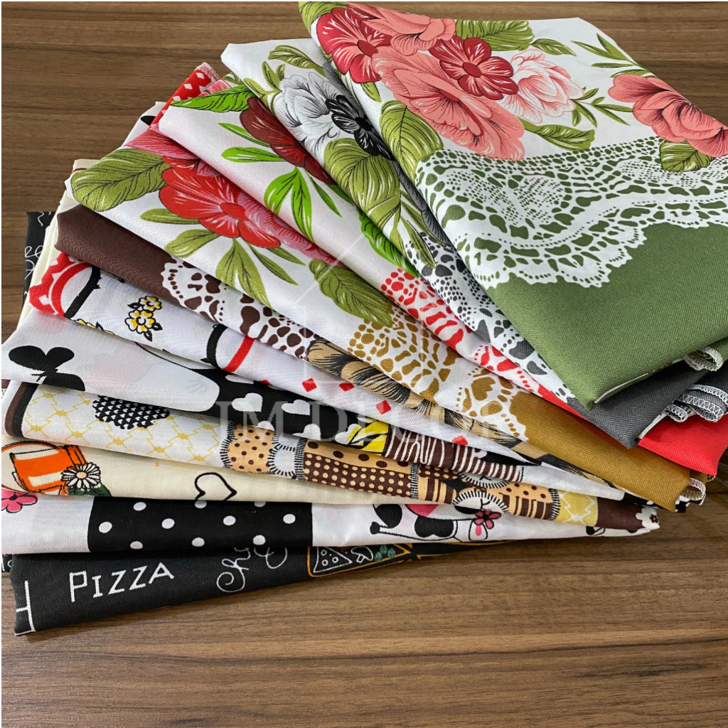Tecido Oxford Estampado Para Cozinha Comida Bebida 100% Poliéster e Para Confecção de Toalha de Mesa