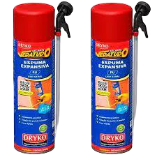 Kit 2 Espuma Espansiva Selante Vedatudo Uso Geral 500ML/340G Dryko