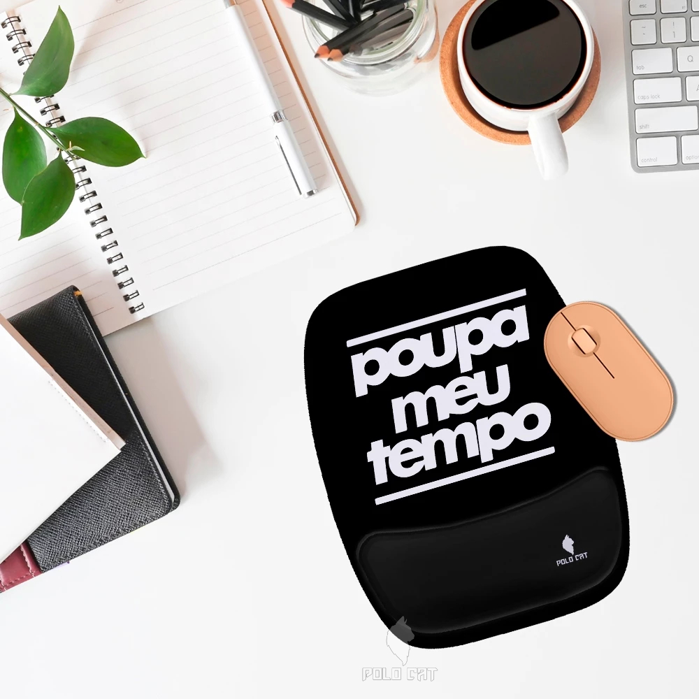 Mouse Pad Ergonomico Retangular Poupa meu tempo