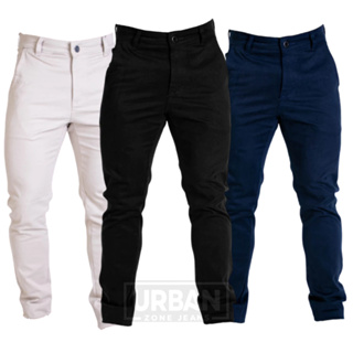 Kit 3 Calças Masculinas Esporte Fino Brim Sport Fino Alfaiataria em Oferta na Shopee