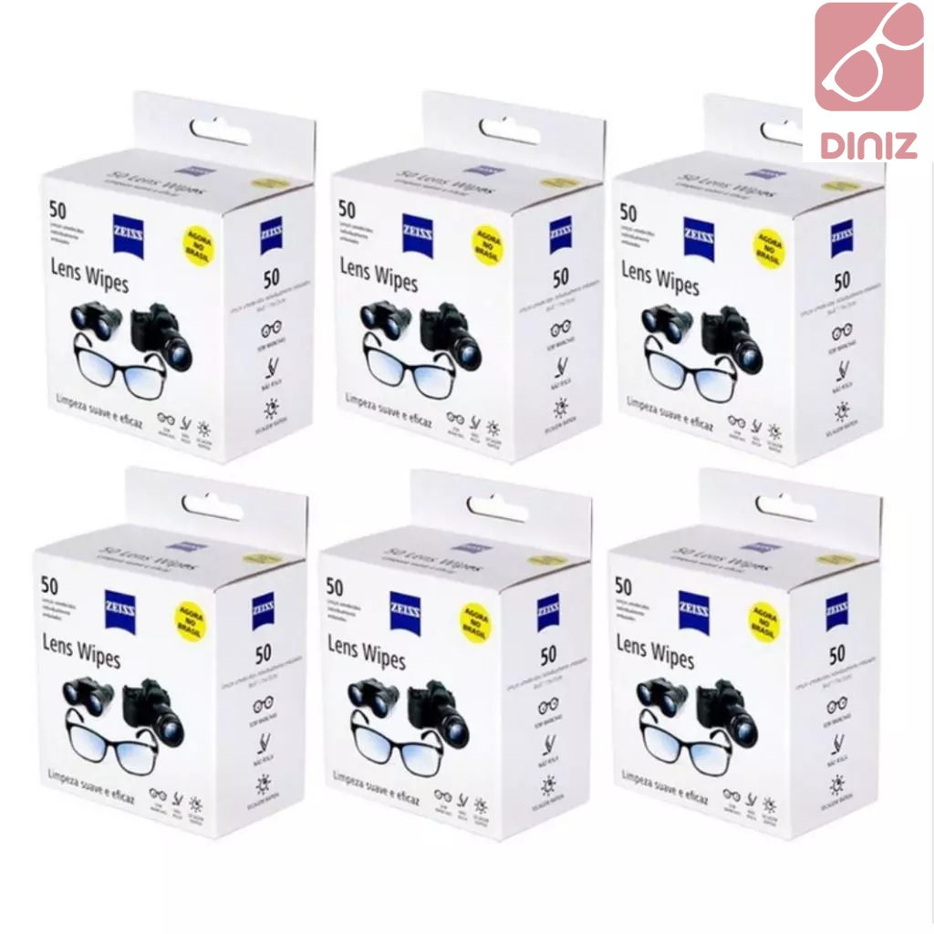 Kit Lenço Zeiss Limpar Lentes De Óculos 6 Caixas - 300 Unid