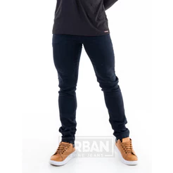 Calça Masculina Jeans Skinny Preta Com Lycra