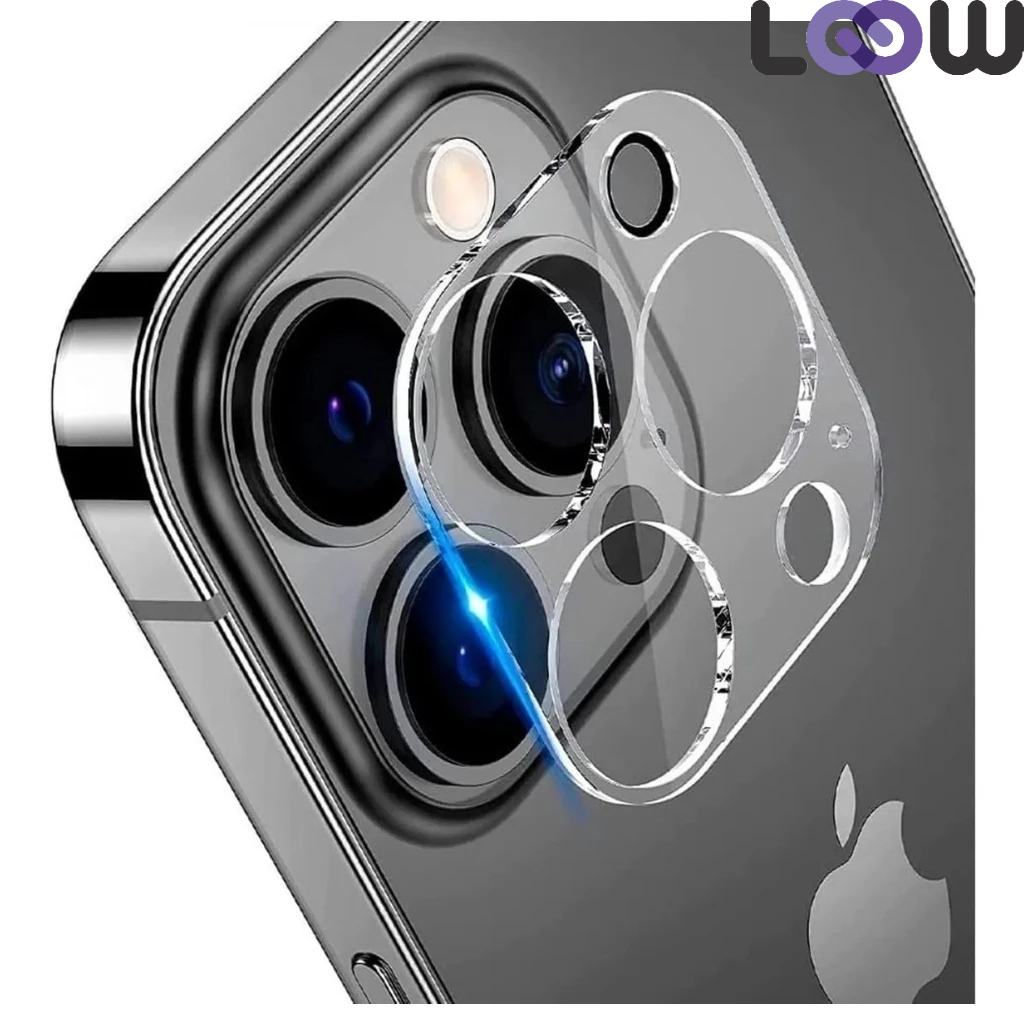 Película Lentes Câmeras Para iPhone Todos Modelos 11 12 13 14 15 Pro Max Proteção Total Vidro Temperado Transparente