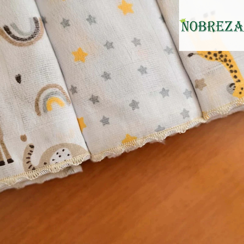 Kit com 6  unidades de babete fralda de boca 30x35 100 % algodão em Oferta na Shopee