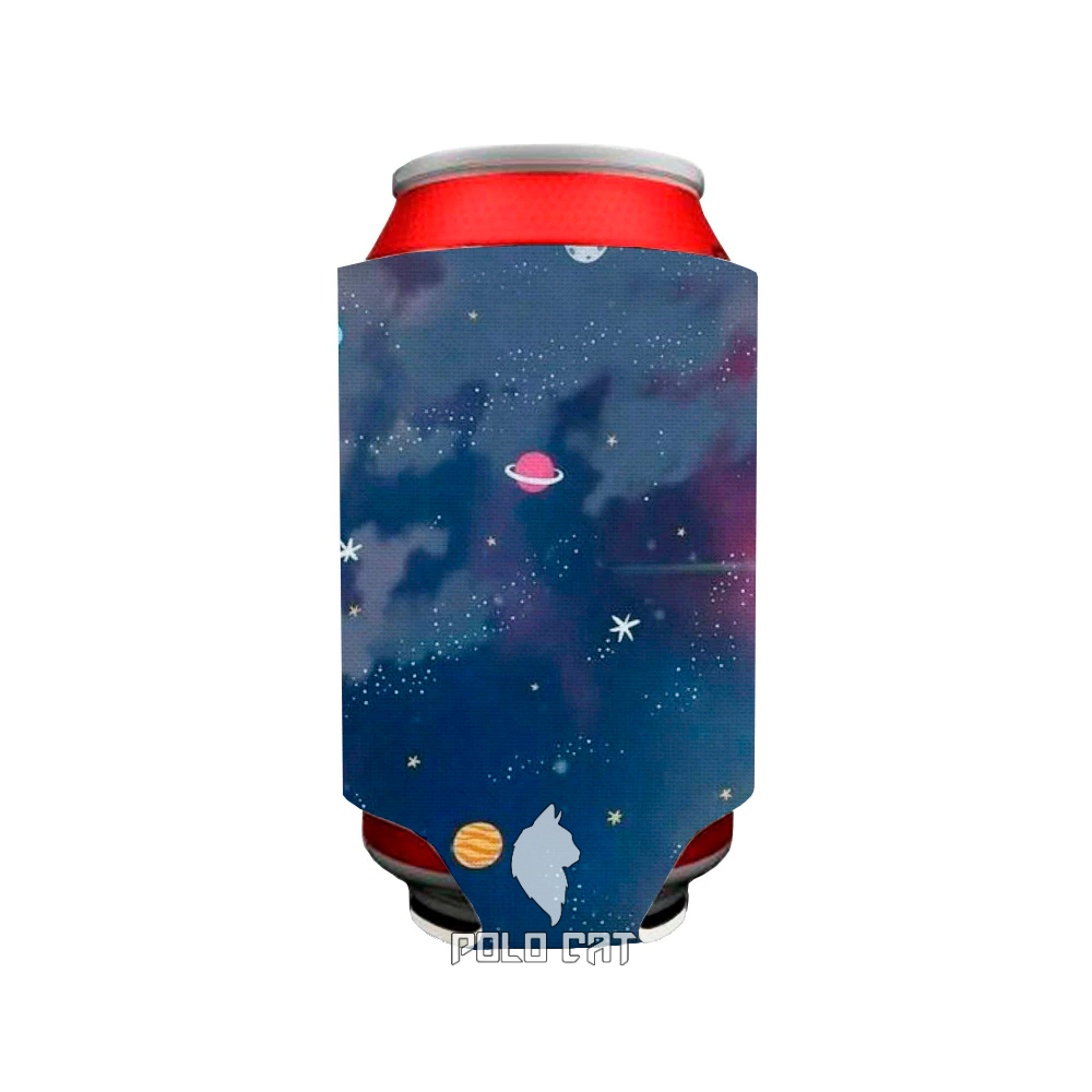 Porta Lata Neoprene 350ml Espaço Real Planetas Lindo