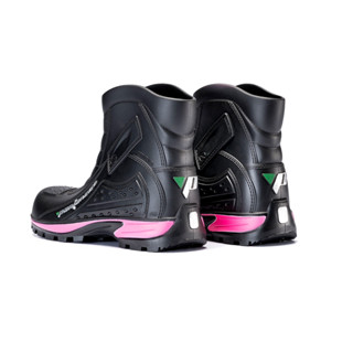 Bota Impermeável Pvc Para Motociclista Pantaneiro Rosa