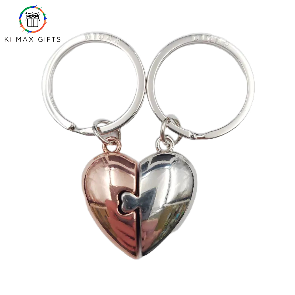 Chaveiro Coração Divide Para Casal De Metal namorado presente em Oferta na Shopee