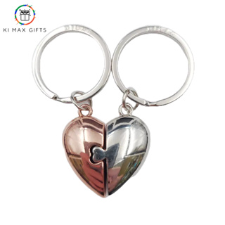 Chaveiro Coração Divide Para Casal De Metal namorado presente em Oferta na Shopee
