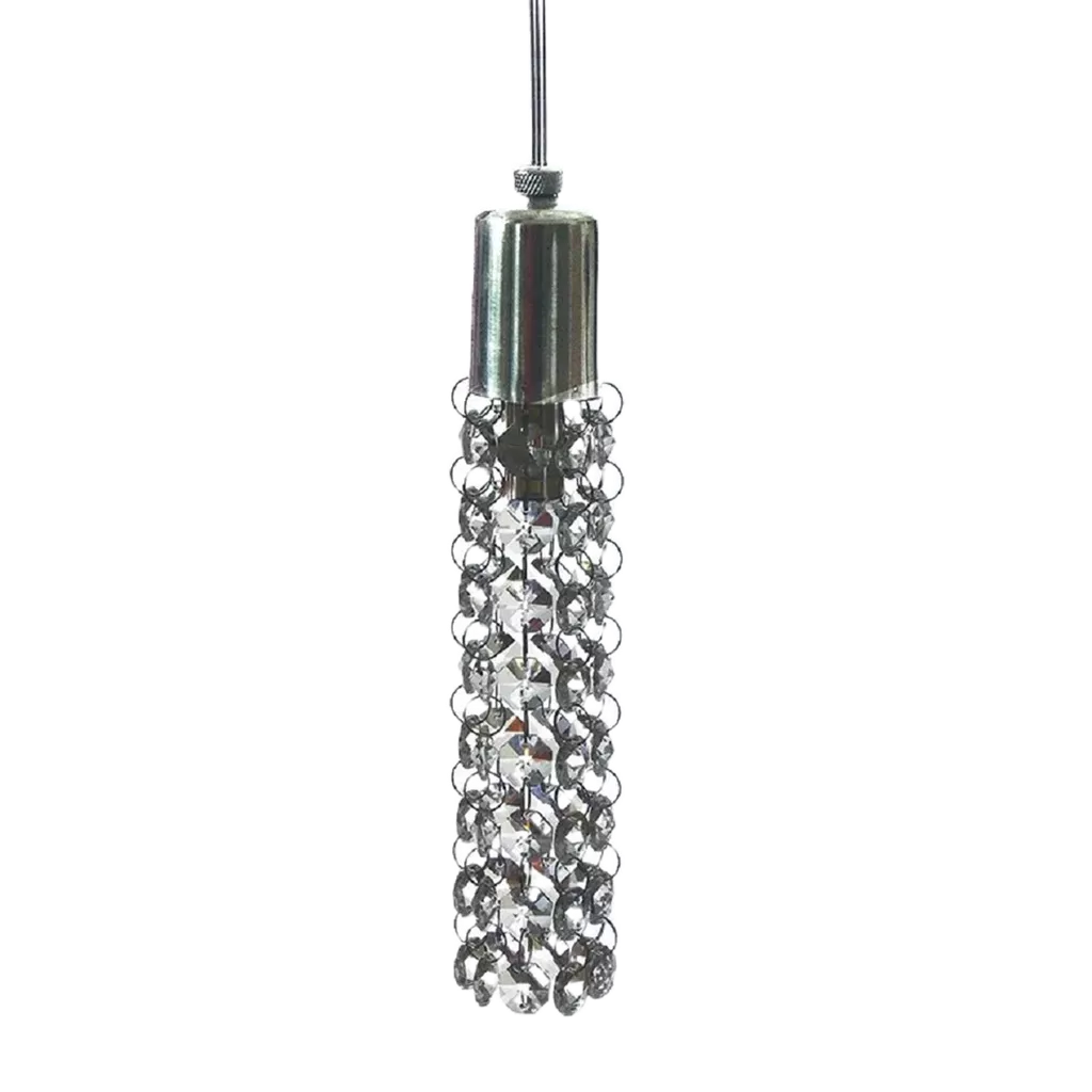 Pendente de Cristal Legitimo Asfour CYT 1 Metro - Quarto Banheiro Balcão