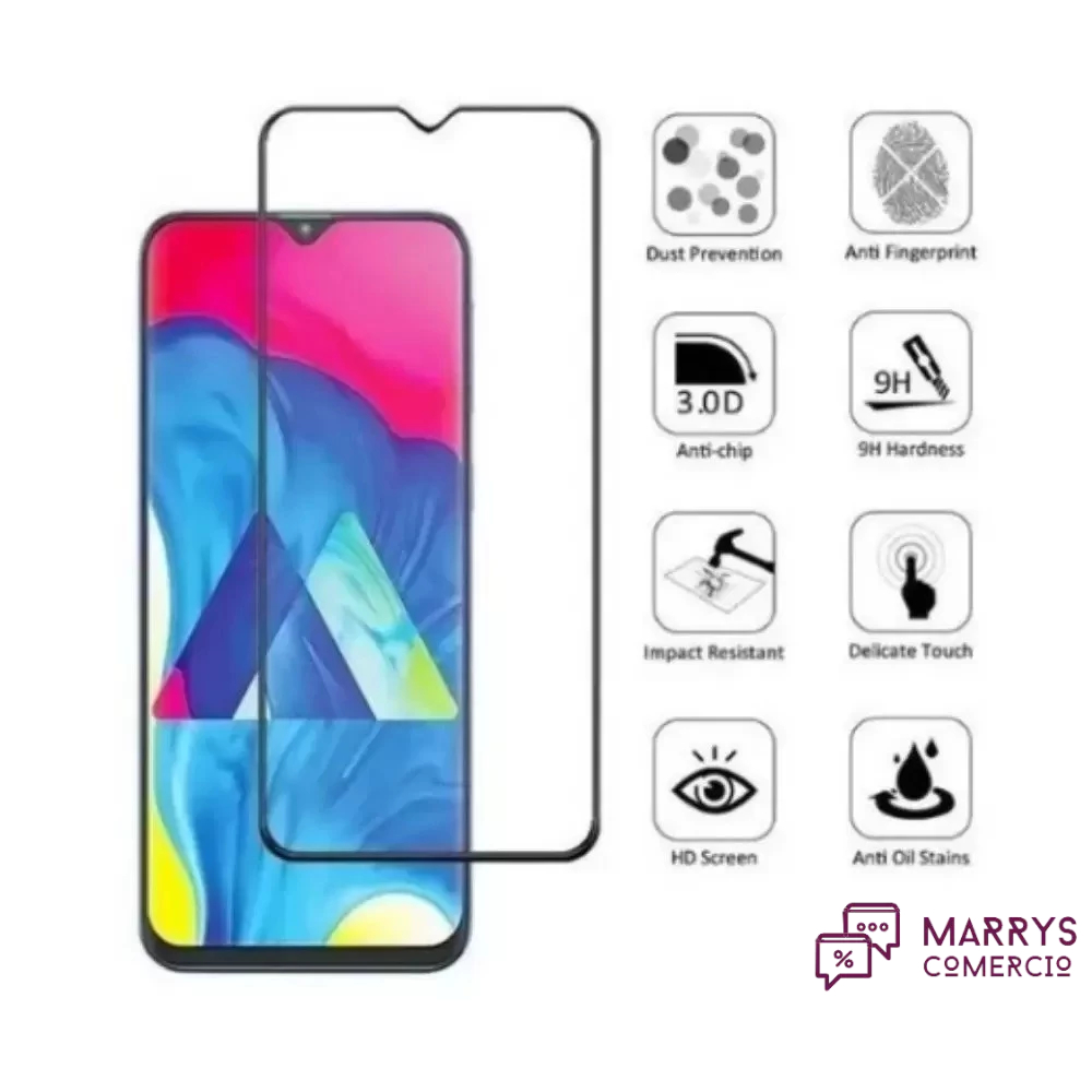 Pelicula Vidro 6D Compatível Galaxy A20/A30/A50 Preta