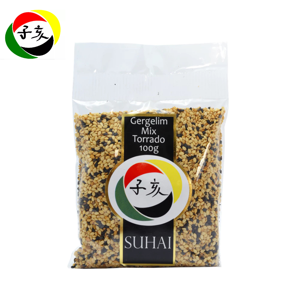 Gergelim Mix Torrado 100g Suhai Qualidade Premium Pronta Entrega - Fornecedor Oficial em Oferta na Shopee