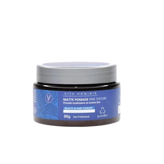 Grandha Matte Pomade Fine Texture 85g Pomada Modeladora Pomada de finalização a base água em Oferta na Shopee