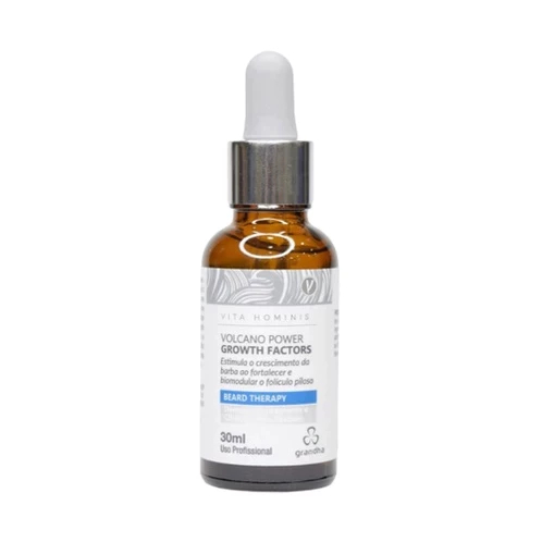 Grandha Tonico Crescimento de Barca Fatores de Crescimento para Barba Vita Hominis Volcano 30ml em Oferta na Shopee