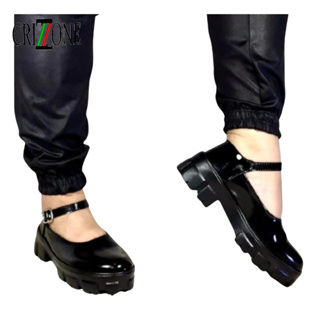 Sandália Feminina Plataforma Tratorada Grife Mary Jane Alça Verniz Mulher em Oferta na Shopee