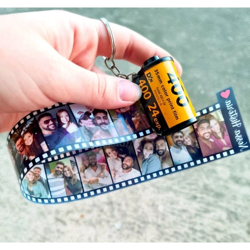 Chaveiro Rolo de Filme 100% à Prova D'àgua Transparente Vintage - Presente, Namorado, Álbum de fotos em Oferta na Shopee
