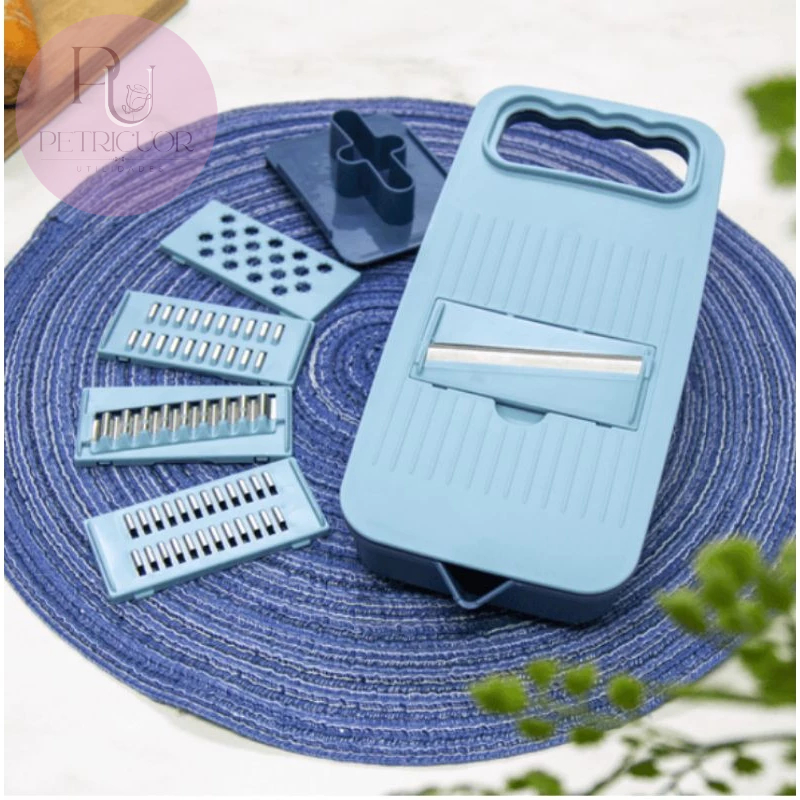 Ralador Fatiador Mandoline Multiuso BMax com 5 Lâminas com Recipiente