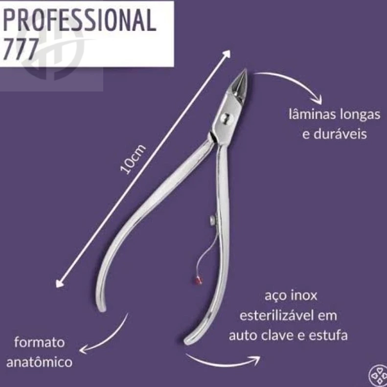 KIT 6 Alicate cutícula  777  profissional manicure unha