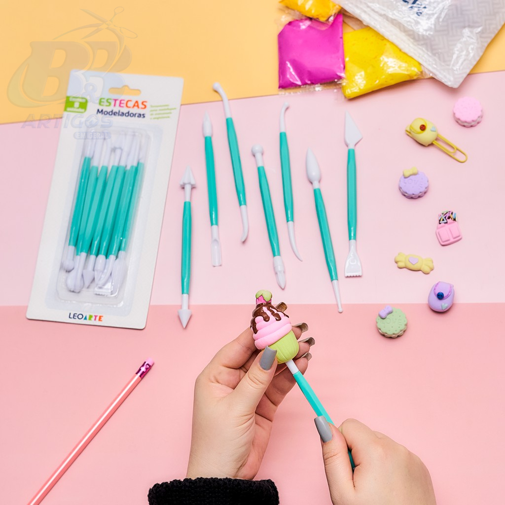 Estecas Modeladoras Kit Com 8 Peças.