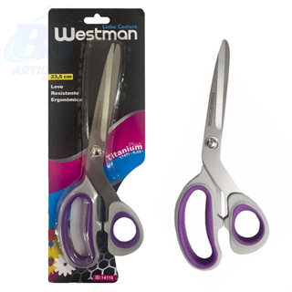Tesoura Titanium Westman 23.5 em Oferta na Shopee