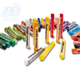 Giz Pastel Oleoso Pentel Para Desenhar Com 25 Cores, Pentel. em Oferta na Shopee
