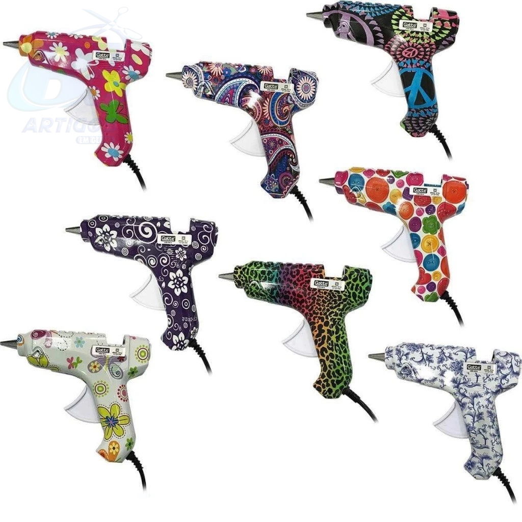 Pistola De Cola Quente Grande Fantasia Sortidas 40w 110/220v. em Oferta na Shopee