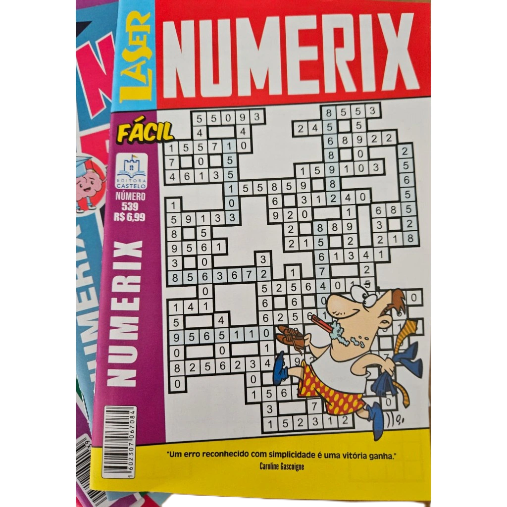 Kit de 20 Numerix sem repetição com  Níveis fácil medico e difícil. Produto indicado para estimular seu cérebro. em Oferta na Shopee