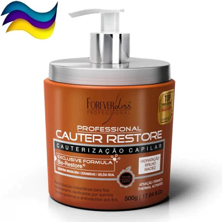 Cauter Restore Forever Liss 500g Cauterização Capilar Reposição de Massa Hidratação Termoativada em Oferta na Shopee