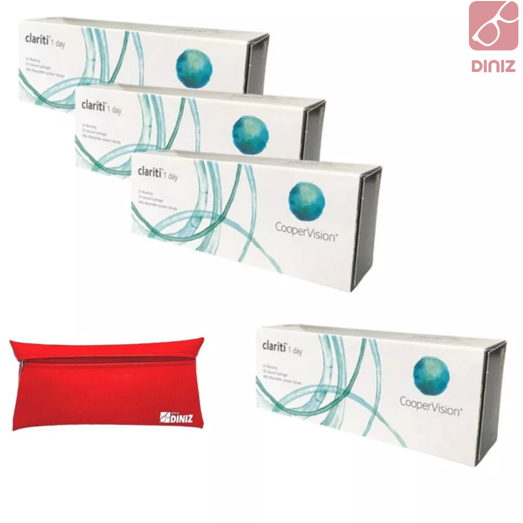 Lente De Contato Clariti 1 Day Uso Diário Combo 3 + 1 Grátis-Miopia-Hipermetropia-DescarteDiário em Oferta na Shopee