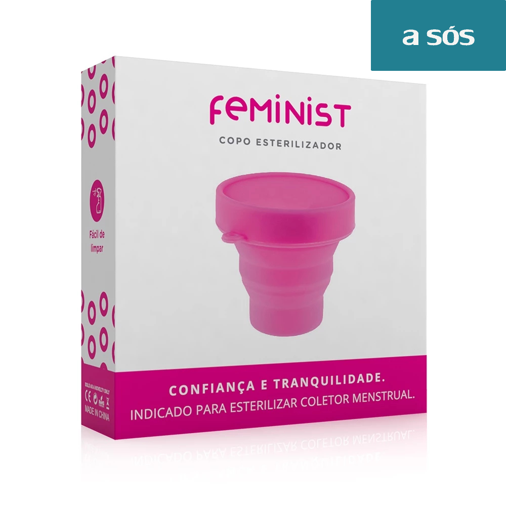 Copo Esterilizador em Silicone para Coletor Menstrual Feminist - Cores Sortidas