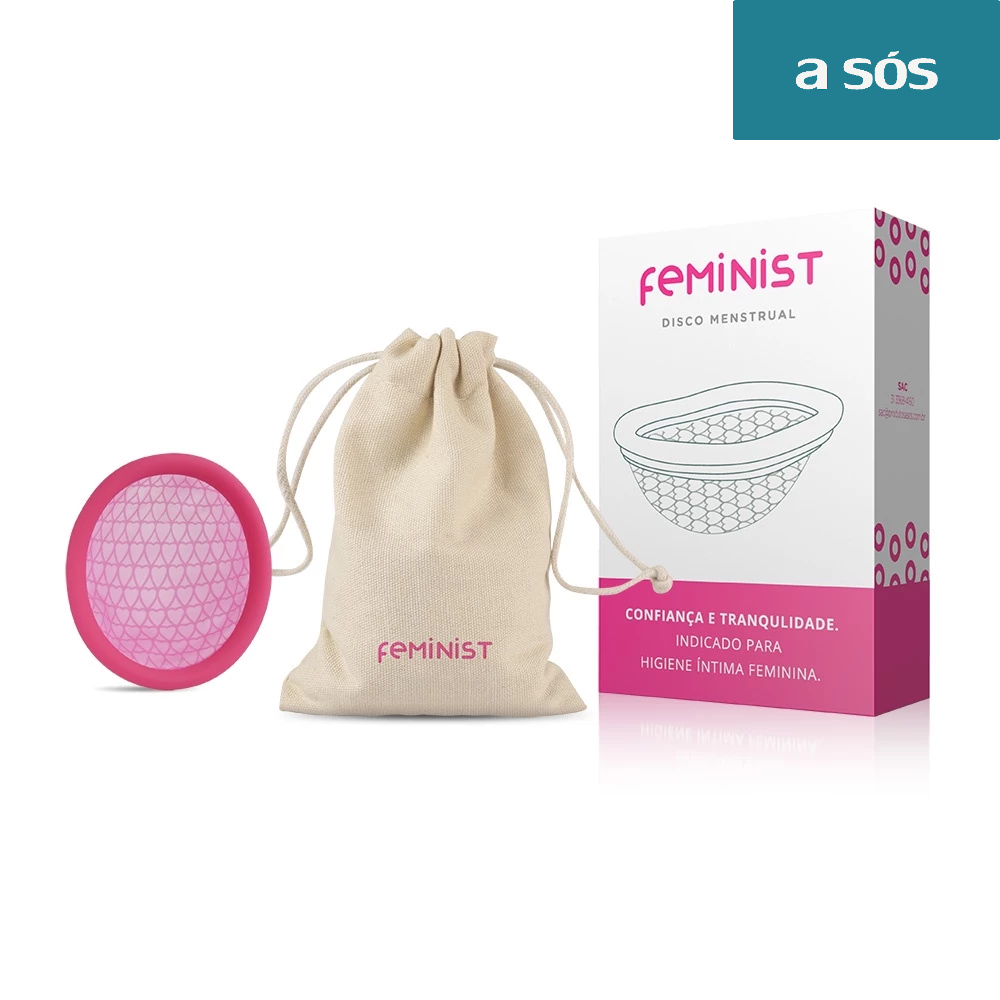 Disco Copinho Coletor Menstrual Feminist Modelo A Capacidade 30 ml