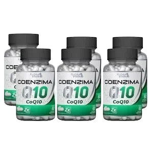 Kit com 6 Coenzima Q10 200mg 60 Cápsulas