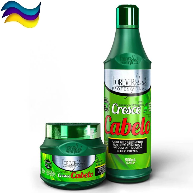 Kit Cresce Cabelo Crescimento Capilar Forever Liss Shampoo 500m Máscara 250g Tratamento Fitoterápico em Oferta na Shopee